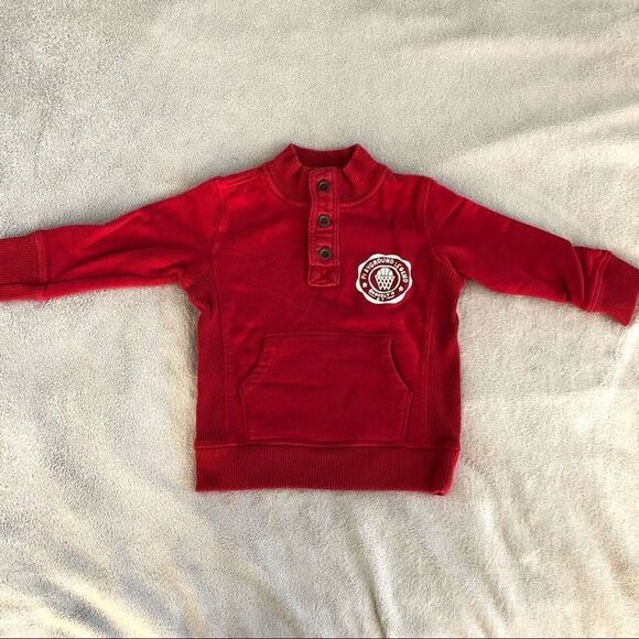 Baby Gap Mock Neck mid-Button Up Sweatshirt - Picture 1 of 12